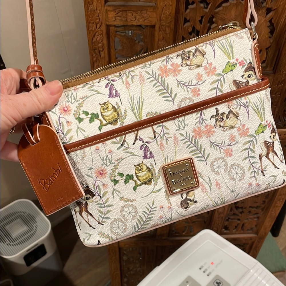 Dooney & Bourke Crossbody Bag with Floral Design Disney Bambi and Thumper